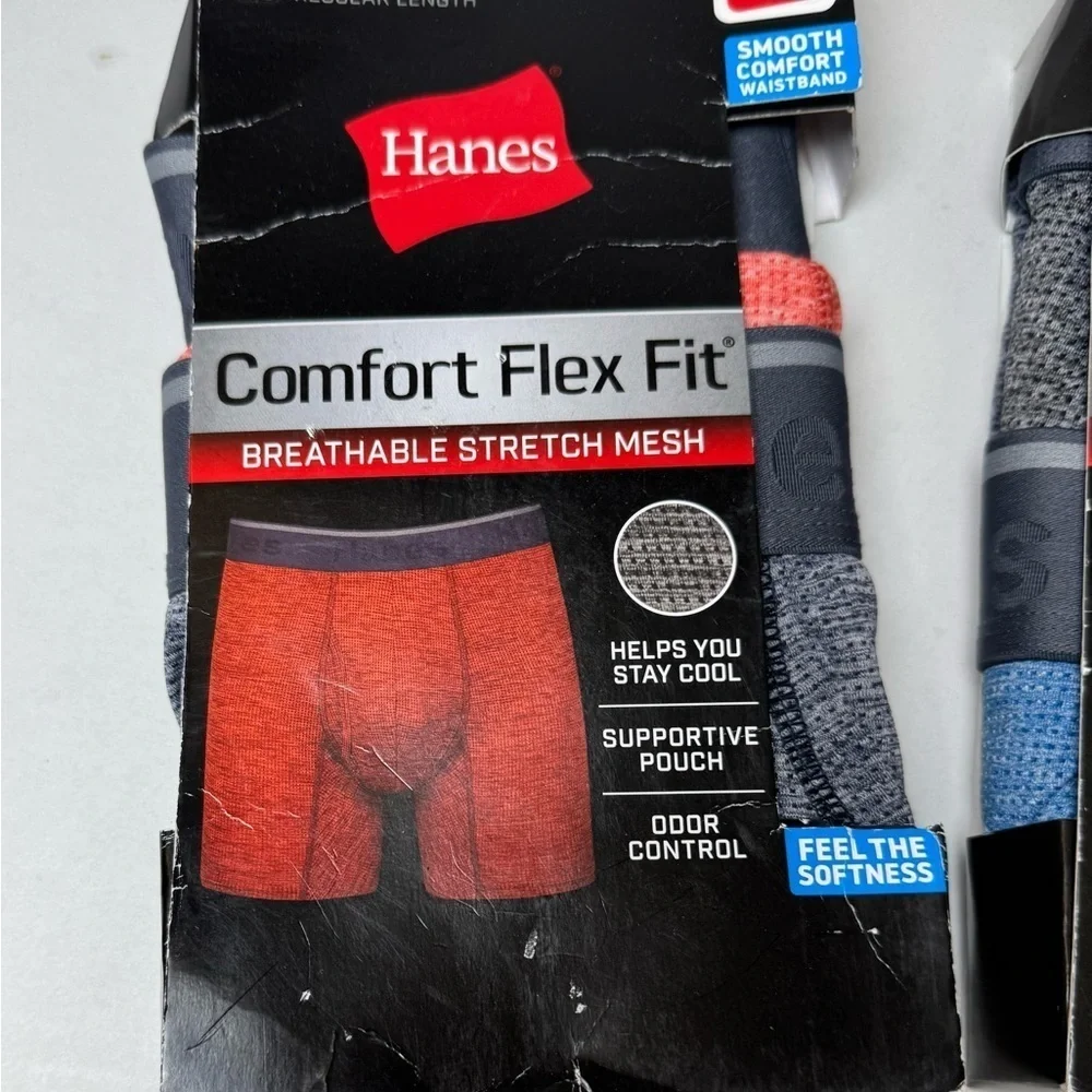 Hanes Men's Comfort Flex Fit Breathable Stretch Mesh Boxer Brief